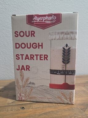 Red Sourdough Starter Jar - 38 oz